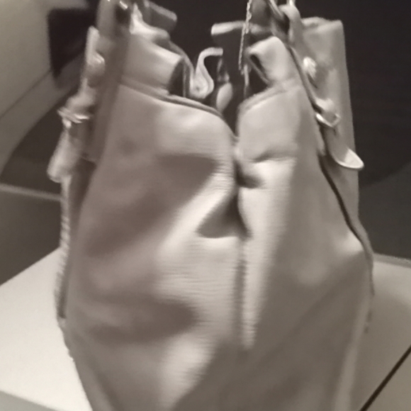 Coach gray Leather Satchel with Silver Hardware - Picture 6 of 16